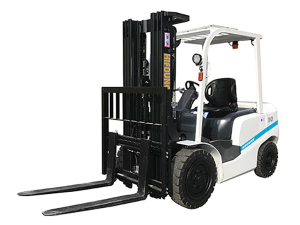 white color forklift