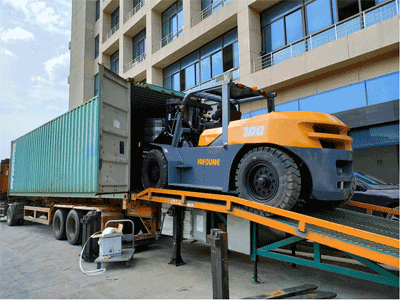 Loading forklift