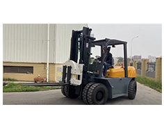 5 Ton Diesel Forklift with Single Double Pallet Handlers