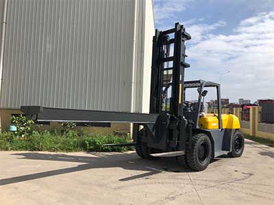 Forklift flying arm crane and its uses