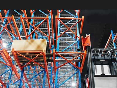 Double-deep man-mounted three-way forklift helps the finishing industry achieve the 
